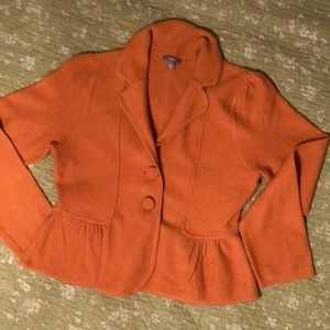 Cardigan with peplum